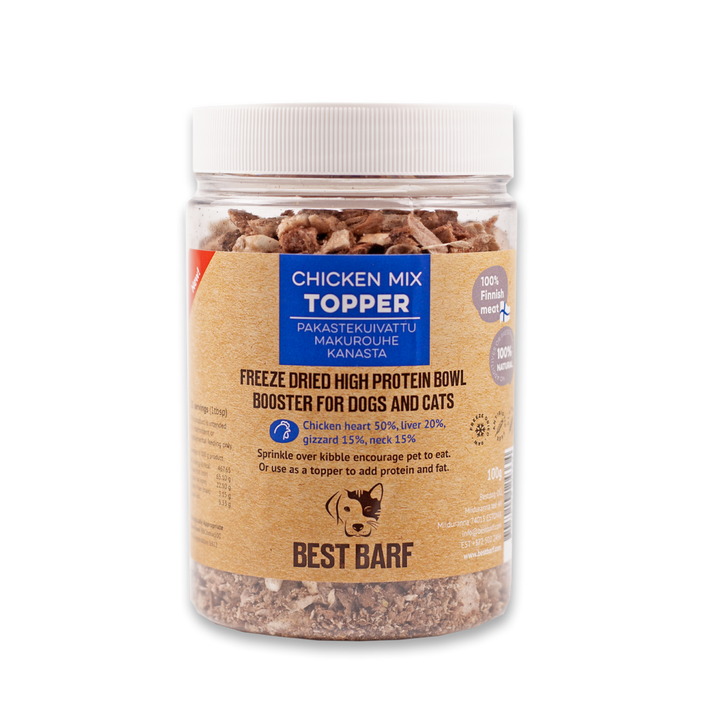 100% Natural Freeze-Dried Chicken Mix Meal Topper