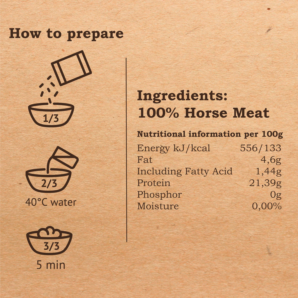 best barf horse slices nutrition information